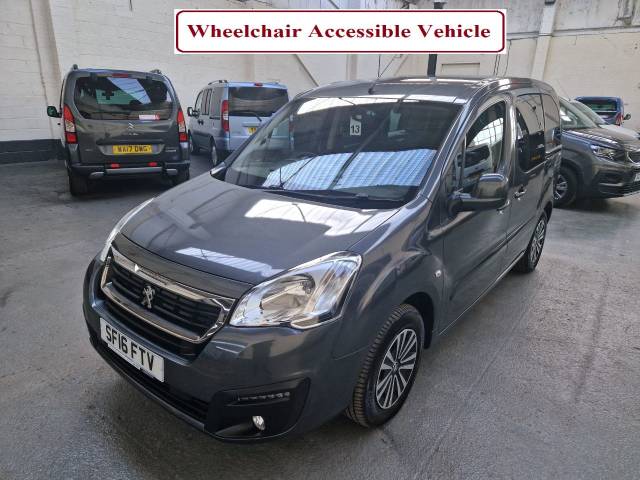 Peugeot Partner WHEELCHAIR ACCESSIBLE 1.6 BlueHDi 75 Active 5dr MPV Diesel Grey