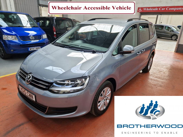Volkswagen Sharan WHEELCHAIR ACCESSIBLE 2.0 TDI CR BlueMotion Tech 140 SE 5dr MPV Diesel Grey