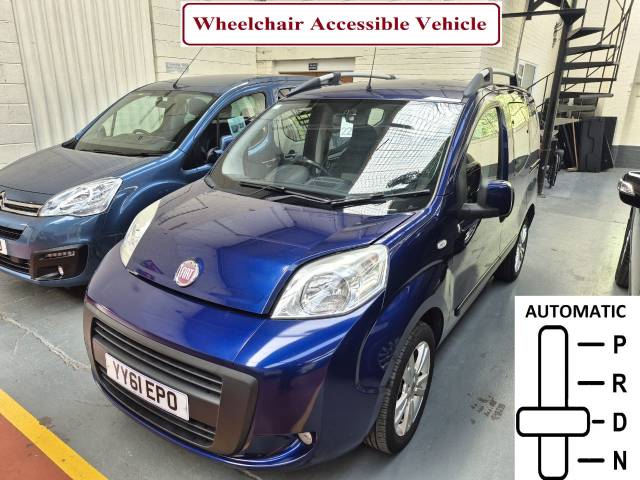 Fiat Qubo WHEELCHAIR ACCESSIBLE 1.3 Multijet Dynamic 5dr Dualogic MPV Diesel Blue