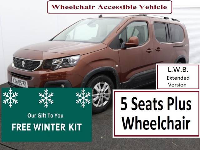Peugeot Rifter WHEELCHAIR ACCESSIBLE 1.5 BlueHDi 100 Allure LWB MPV Diesel Bronze