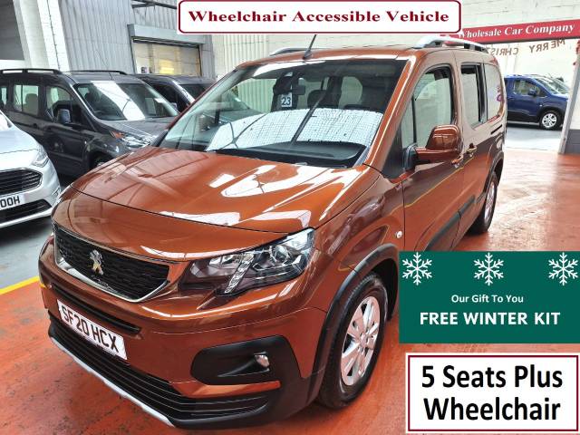 Peugeot Rifter WHEELCHAIR ACCESSIBLE 1.5 BlueHDi 100 Allure LWB MPV Diesel Bronze