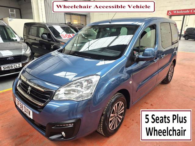 Peugeot Partner 1.6 WHEELCHAIR ACCESSIBLE HORIZON RS BLUE HDI S/S MPV Diesel Blue
